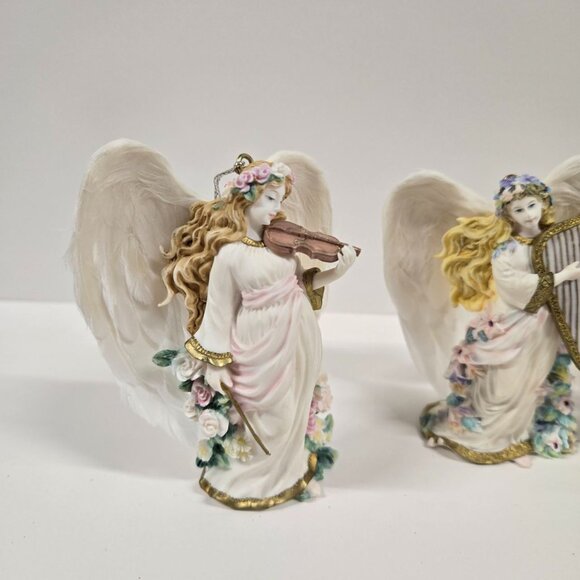 1999 Vintage Bradford Editions Symphony of Angels Ornament Collection 3 Piece - Picture 7 of 9